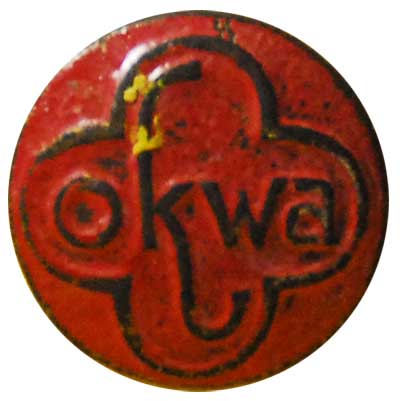 OKWA metalen merkje