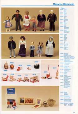 Hadi miniaturen in catalogus firma Dora Kuhn 1996